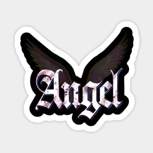 Gothic Angel Wings Sticker